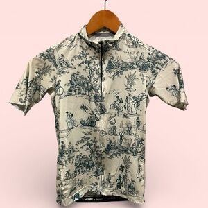 Women's Cycling Jersey with Scenic Print